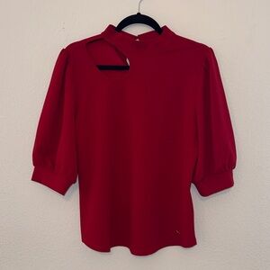 Nine West Scarlet Cut-Out Blouse